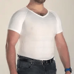 Men’s Compression Tank Top Shapewear Slim Fit Body Support Vest