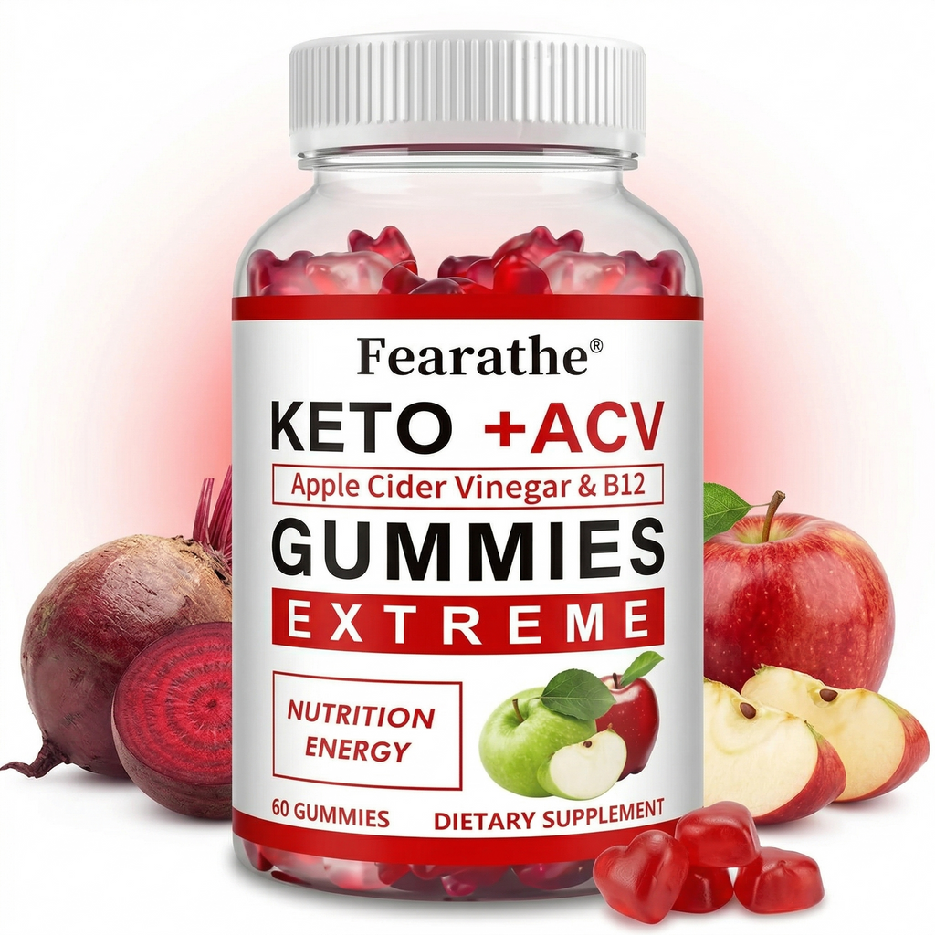 Keto + ACV Gummies with Apple Cider Vinegar & B12