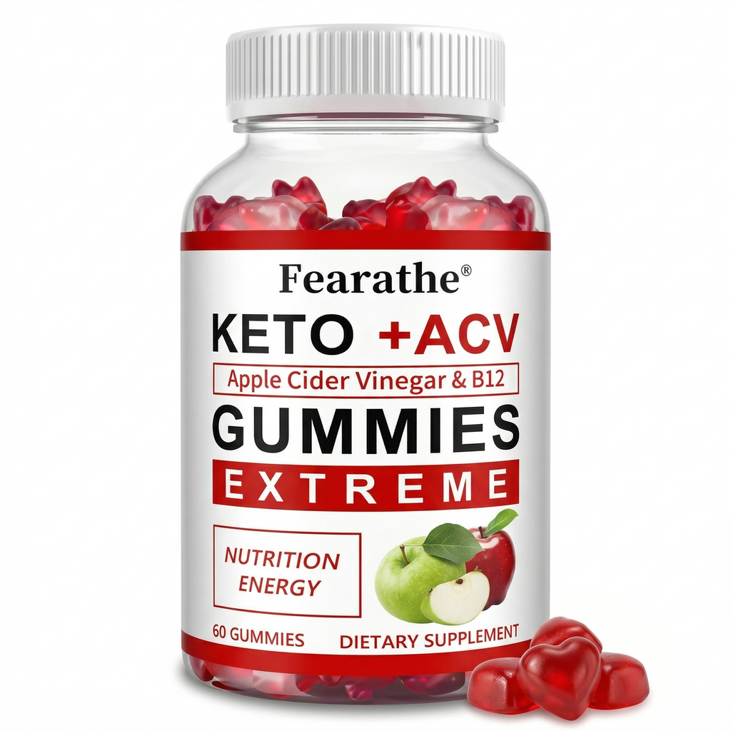 Keto + ACV Gummies with Apple Cider Vinegar & B12